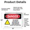 Signmission Hot Surface Sign, 10 in H x 14 in W, Vinyl Decal, Hot Surface! Hot Exhaust! High OS-2PACK-DS-D-1014-L-2185 - alternate 5